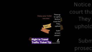 Right to Travel Tip