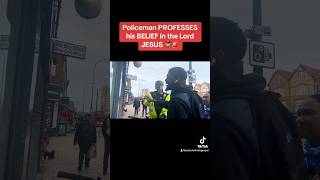 Policeman PROFESSES his BELIEF in CHRIST! HalleluYAH 🤲🏾