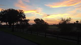 Sunrise over the golf course The Villages, Florida