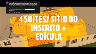 SÍTIO DO INSCRITO CASA COM 4 SUÍTES + EDÍCULA COM 2 QUARTOS