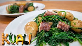 Octopus with potatoes and spinach - Lisbon inspirational tour - Day 5 - kvalilog_11