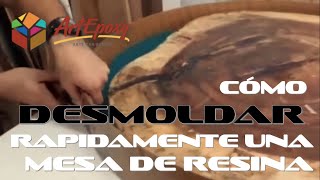 Aprende a desmoldar ágilmente una  mesa con Resina Epóxica  - ArtEpoxy