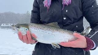 Maine ice fishing Clearwater Part 1 #fishing #maineoutdooradventures