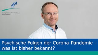 Medizindialog: Psychische Folgen der Corona-Pandemie - was ist bisher bekannt?