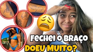 FECHEI MEU BRAÇO COM TATUAGEM 🥵 *doeu muito?*