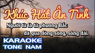 Karaoke Khúc Hát Ân Tình | Tone Nam | Karaoke Nhạc Sống Sóc Trăng