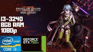 Sword Art Online: Fatal Bullet | i3-3240 | GTX 750 Ti | 8GB RAM DDR3 |1080p Gameplay PC Benchmark