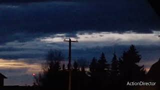 West to NW  sky 1 hour after sunset Alberta Canada 3/4/24