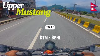 UPPER MUSTANG RIDE | DAY 1 | KTM TO BENI | 2024 | NEPAL