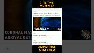 Eyección de masa coronal en dirección a la Tierra 💫 9 de mayo.