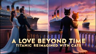 A Love Beyond Time Titanic X Cat  😺😻🐾 #cat #kitten #catlover #animallover #cute #cutecat #aicat