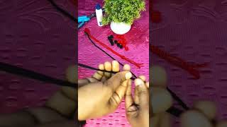 easy diy cotton thread dori#craft #art #jewellery #