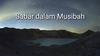 Sabar dalam Musibah