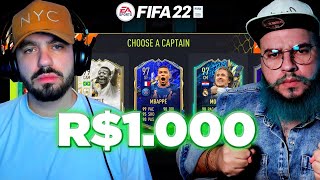 QUEM FIZER O *MELHOR* FUT DRAFT 194 = GANHA R$1000 🤑 - FIFA 22 UT