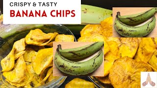 Banana chips - 2 ways / Banana recipes / Green banana recipes / Balekai chips / Raw banana recipes