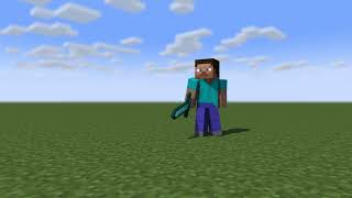 Steve VS Zombie Animation Test(Mine Imator 2.0)