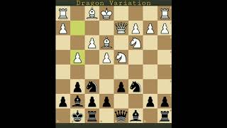 Sicilian Dragon variation #chess #kingsacrifice #siciliaDragonvariation #chessopenings