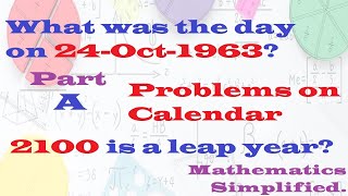 How to find Day of any Date in 15 Seconds | 2100 is leap year? | Competitive exam -Calendar problems