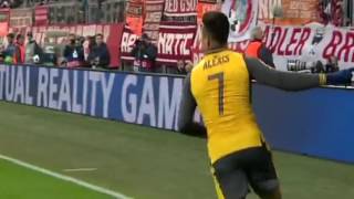 Watch Alexis Sanchez Goal  Bayern Munich vs Arsenal 1 1 Champions League