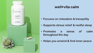 Well+Vita CALM: Supplement to Soothe Your Stressed-Out Soul #supplementsthatwork