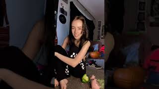 Weird girl shows her feet