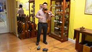 Funky Electric Violin Loop- David Wong demoes the Volta Violin