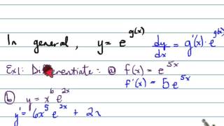 MCV Unit 5 Lesson 2 - Derivatives of e^x