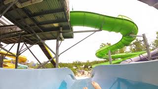 Blue Hurricane Mountain slide - Six Flags Hurricane Harbor New Jersey