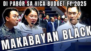 MAKABAYAN BLACK HINARANG ANG NICA BUDGET PROPOSED FY 2025