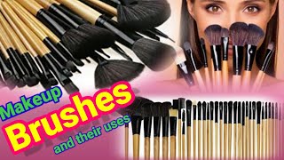 makeup brushes and their uses |makeup brushes | makeup brushes for beginners | Bobby brown brushes |