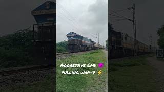 Aggressive EMD Loco 😈 Pulling WAP-7 ⚡ #shorts #short #status #music #trending #viral #train #love