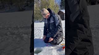 Ice fishing prank!! #icefishing #prank