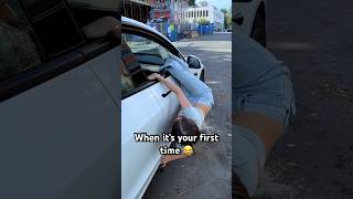 When it’s your first time… 😂😂 #tesla @riosage