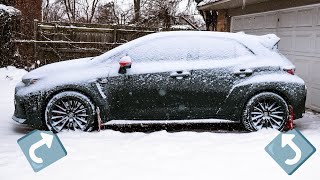 Driving my GR Corollla in the snow! (Winter Setup)