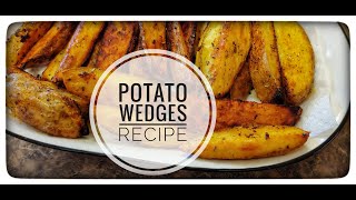 Potato Wedges Recipe | How to Make Spicy Crispy Baked Wedges Potatoes | Home Fried Wedges | Anees