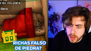 CELLBIT ENCUENTRA A UN RICHARLYSON FALSO DE PIEDRA 😨 QSMP