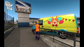 ETS2 MP - EASTER EGG CLOWN CAR?  EURO TRUCK 2 SIMULATOR MULTIPLAYER