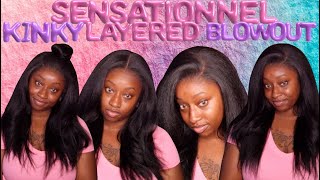 This HAIR Is EVERYTHING ! Sensationnel Kinky Layered Blowout 22