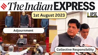 [Art of Reading Newspaper] 1st August 2023 | The Indian Express | #upscnewsanalysis #UPSC #ias