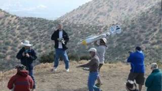 Launching Phil's giant P-38