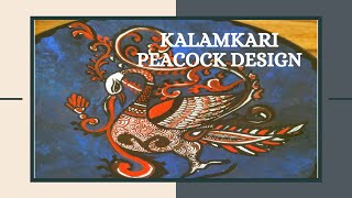 Kalamkari Peacock Design | Indian Folk Art |  Easy painting ideas for beginners | Traditional Craft