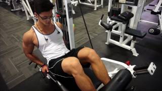 Killing Abs and Hams with athlete Rechie Wong 3.5 weeks out coach James Ayotte Monster Gym