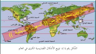 السهول الساحلية في العالم ( الدرس الأول تضاريس سطح الأرض )