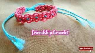 DIY Friendship Bracelet Tutorial, Macrame Bracelet, Gelang Tali Kur, Bracelet DIY