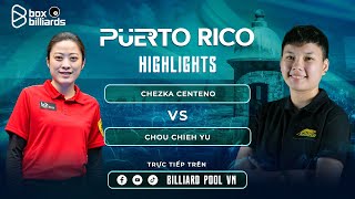 HIGHLIGHTS | TỨ KẾT | CHEZKA CENTENO VS CHOU CHIEH YU | WOMEN WORLD 10 BALL 2024