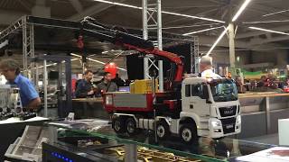 ScaleART PALFINGER hydraulic crane - hook lifter MAN TGS TRUCK Intermodellbau Dortmund