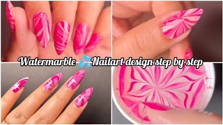 Easy water Marble nail art Step By Step Tutorial | Watch this video before doing water Marble 💅|