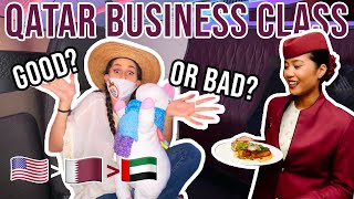 First Solo Business Flight | Qatar Air Business Class review ✈️