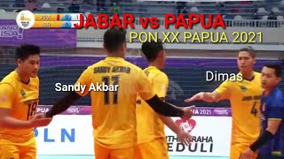 Voli indor Putra JABAR vs PAPUA PON XX PAPUA 2021