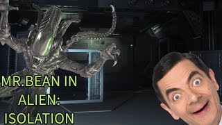 Mr.Bean In Alien: Isolation... (green screen testing) #shorts